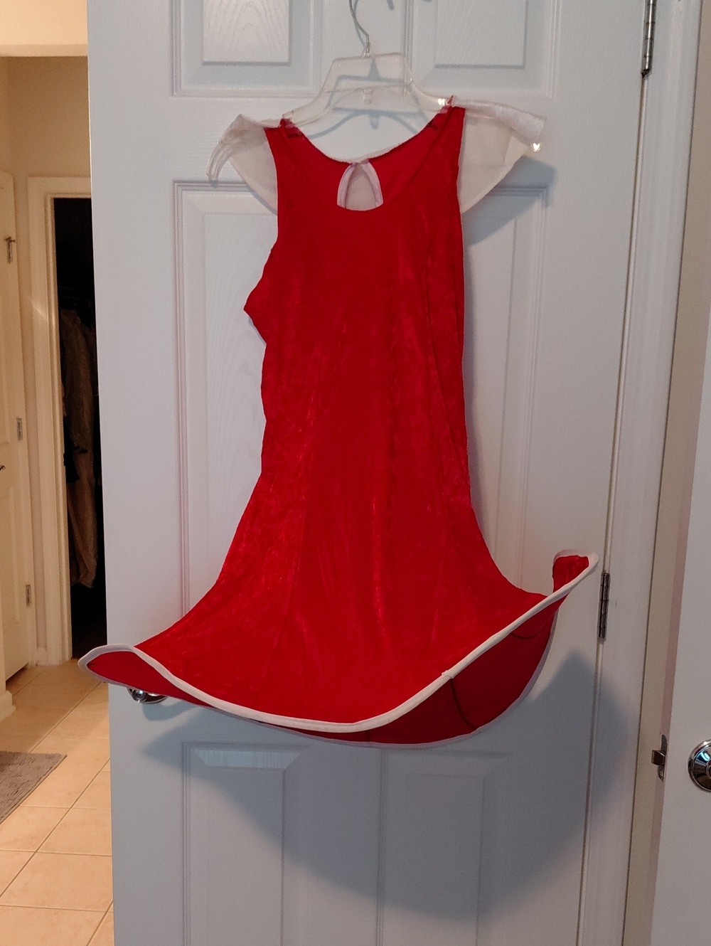 > Rubie's Red Strawberry Costume Dress with White Trim For Halloween
